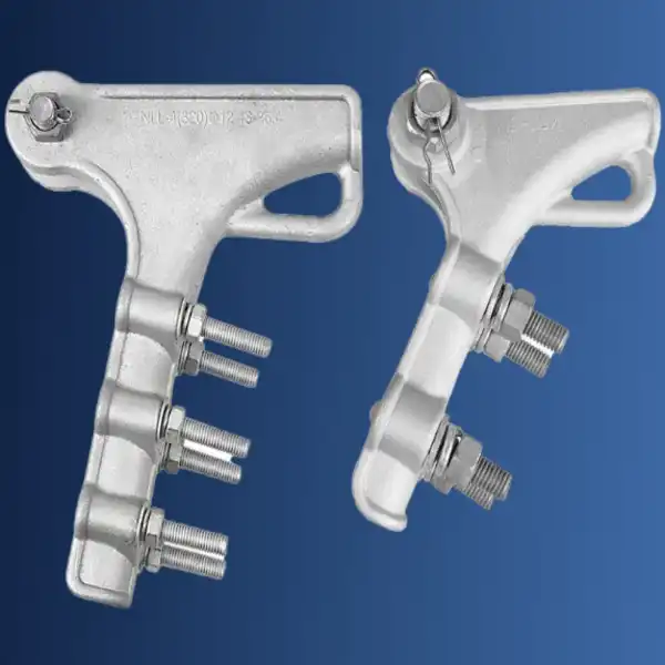 How Do Bolted Dead End Clamps Secure Overhead Conductors in Power Lines?